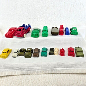 Vintage Toy Cars Lot of 19 Wannatoy Empire Mohawk Wyking Lido Hard Plastic 1950s